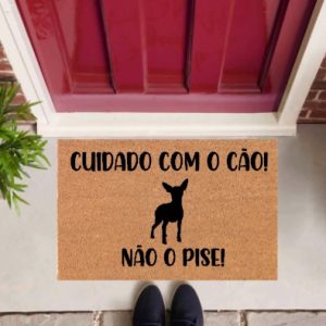 Tapete - Cuidado não pise o cão