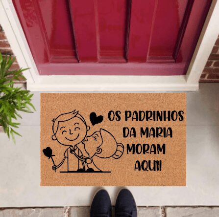 Tapete - Padrinhos do/a moram aqui
