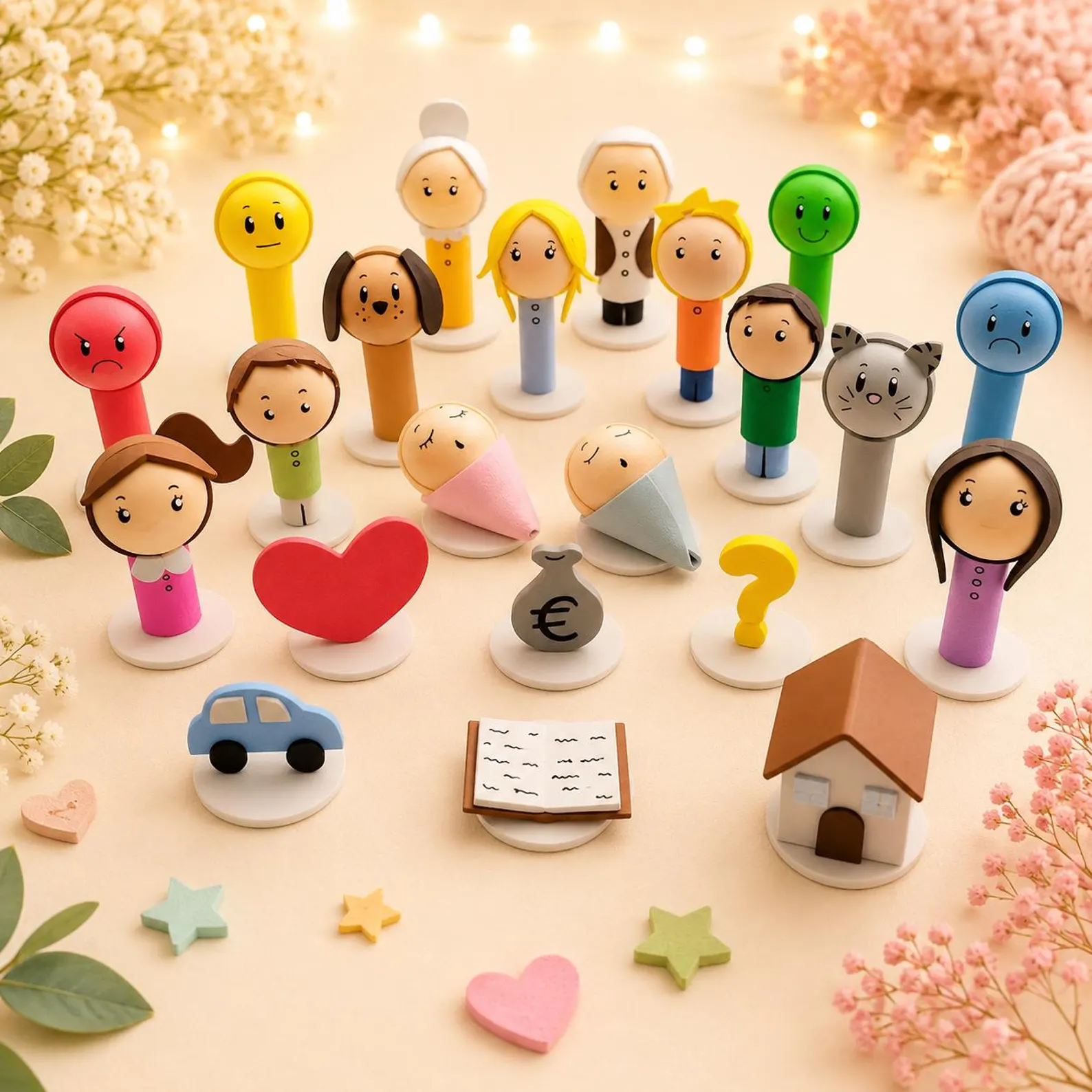 Kit B - Bonecos para Constelações Familiares